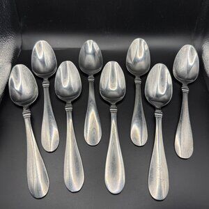 Oneida Avondale II Set Of 8 Vintage Soup Spoons Stainless Steel Flatware